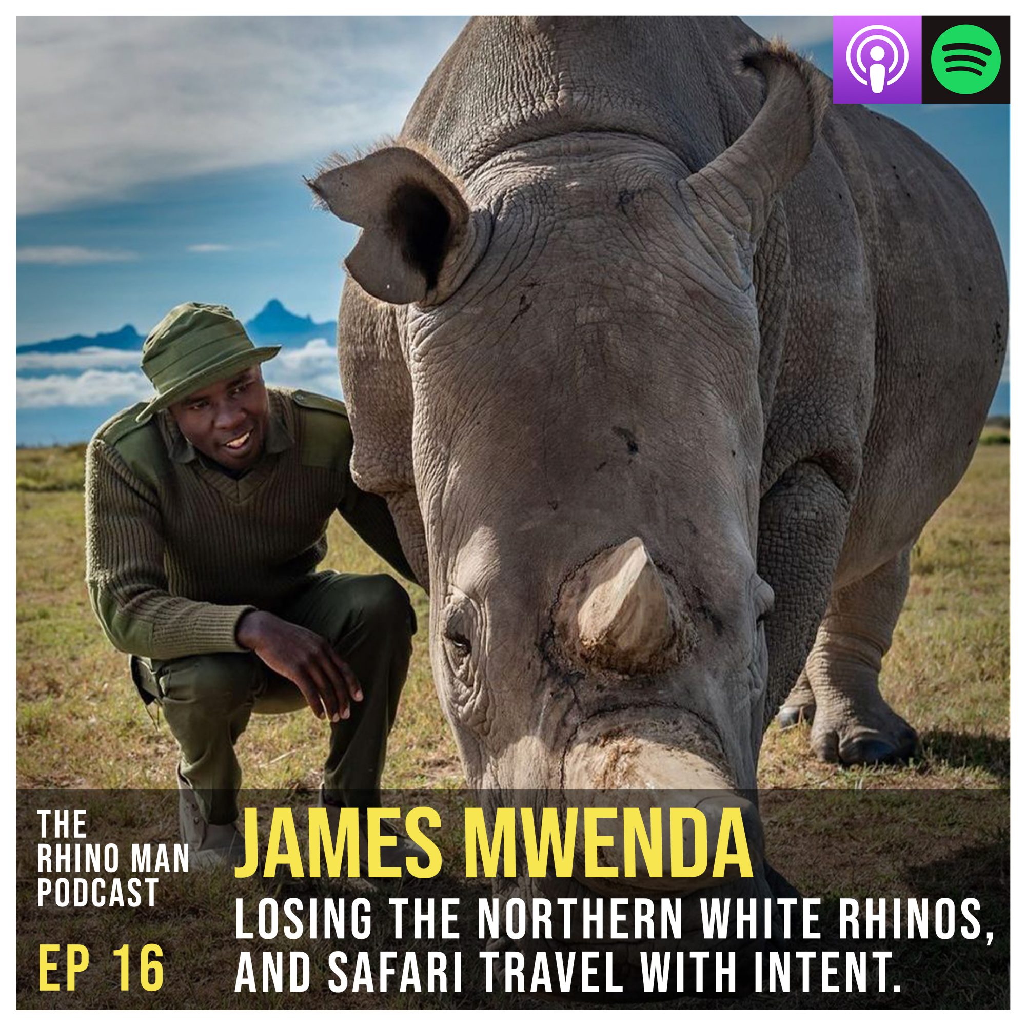 Ep 16: James Mwenda – Losing the Northern White Rhinos, and safari travel with intent.