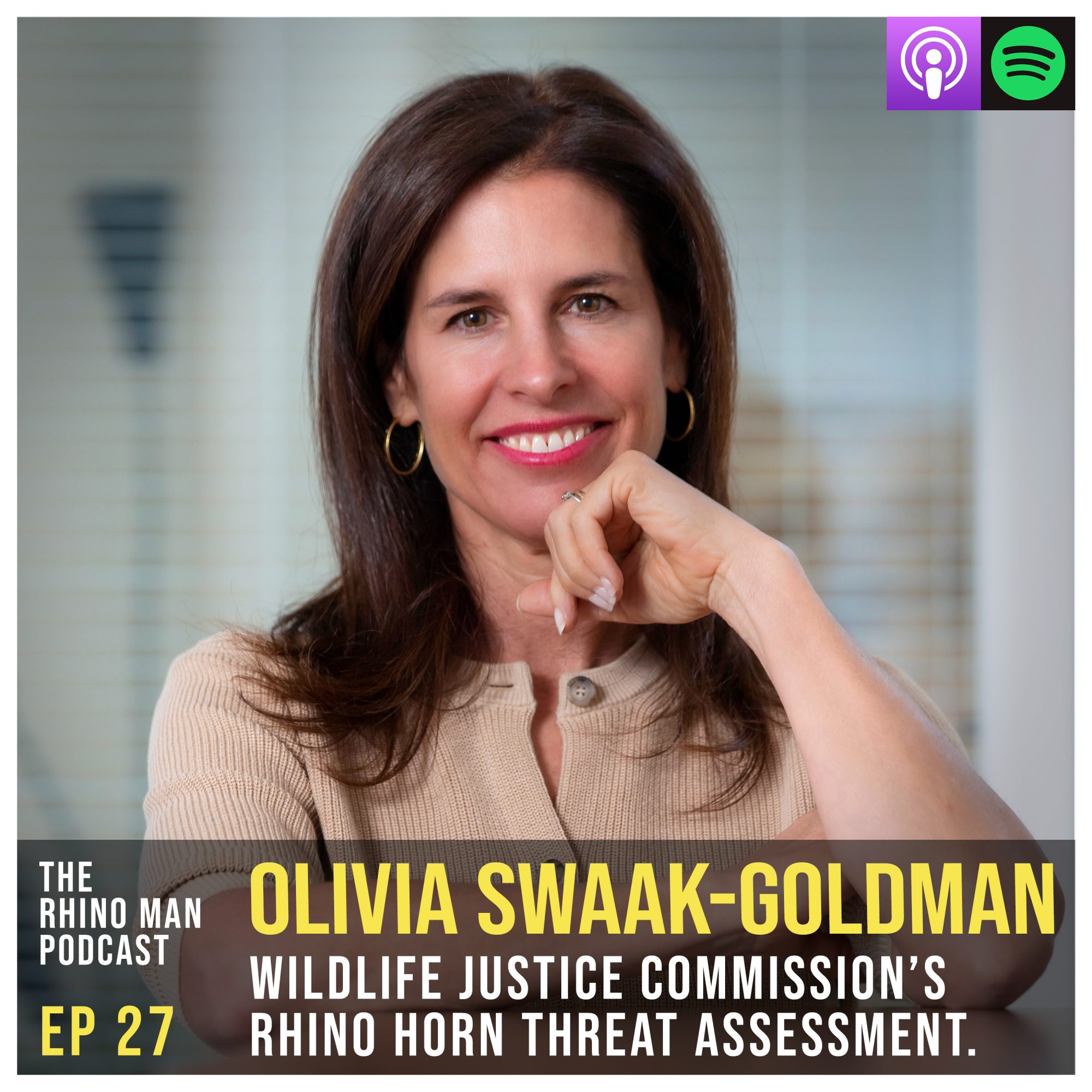 Ep 27: Olivia Swaak-Goldman – Wildlife Justice Commission’s Rhino Horn Threat Assessment.